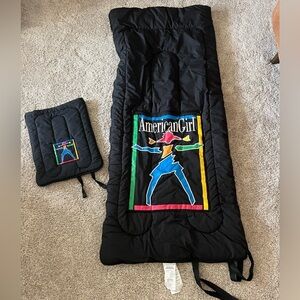 American Girl Black Sleeping Bag Set